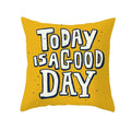 Nordic Cartoon Print Yellow Blue Cushion Cover 45*45cm by Axyaa