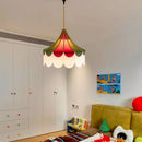 Axyaa Fabric LED Pendant Light for Living Room Chandelier Lighting
