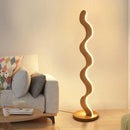 Axyaa Nordic Wood LED Floor Lamp - Minimalist Japanese Style for Living Room
