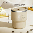 Axyaa Stainless Steel Insulated Milk Coffee Mug - Double Wall, Portable, Sealed Cup