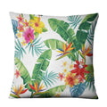 Luxurious Axyaa Succulent Cactus Flower Printed Linen Throw Pillow Case