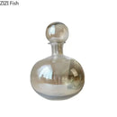 Axyaa Glass Ball Cap Vase: Modern Home Decor Desk Floral Hydroponics Arrangement