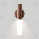Axyaa Wooden Night Light with Human Body Sensor - Indoor Magnetic Wall Light
