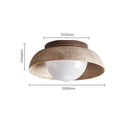 Axyaa Circular LED Ceiling Lamp in Retro Style for Home Décor