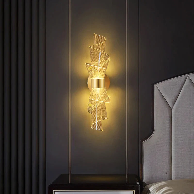 Axyaa Nordic LED Wall Sconce Light for Home Living Room Bedroom Decor