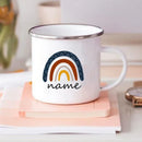 Axyaa Rainbow Enamel Mug for Kids - Personalized Drinkware Gift
