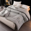 Axyaa Winter Quilt | Antibacterial Bamboo Cotton & Soybean Fiber | All-Season Thick Bedding