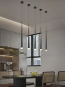 Axyaa Conical Pendant Chandelier for Modern LED Staircase and Restaurant Lighting