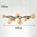 Axyaa LED Chandeliers: Modern Hanging Lights for Living Room and Dining Room