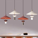 Axyaa Red UFO Pendant Light for Dining and Living Spaces