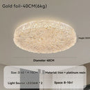 Axyaa Golden Luxe LED Ceiling Lamp for Bedroom & Living Room