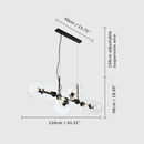 Axyaa LED Glass Pendant Light: Minimalist Nordic Design for Living Room and Bedroom