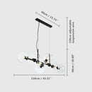Axyaa LED Glass Pendant Light: Modern Nordic Design for Living Room & Bedroom