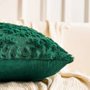 Axyaa Christmas Snowflake Embroidered Pillowcase Set | Festive Red Green Cushion Covers