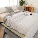 Axyaa Washed Quilted Blanket Bed Cover Double Quilted 150180200 Single Queen Summer