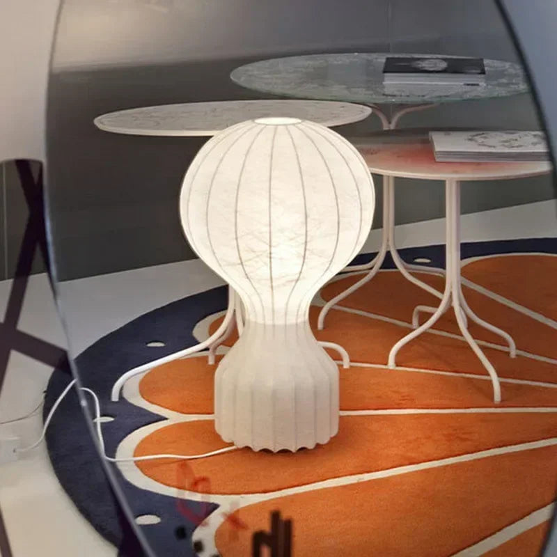 Axyaa Wabi Sabi Art Deco Fabric Floor Lamp