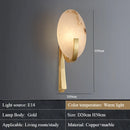 Axyaa Nordic Copper Living Room Wall Lamp