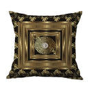 Axyaa Black Gold Line Cushion Cover Pillow Case, Home Decor for Living Room.