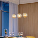 Axyaa LED Ring Stairs Pendant Light Chandeliers for Living Room and Dining Room