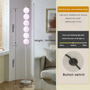 Axyaa Rainbow Candy Glass Balls LED Floor Lamp for Stylish Living Room Decor