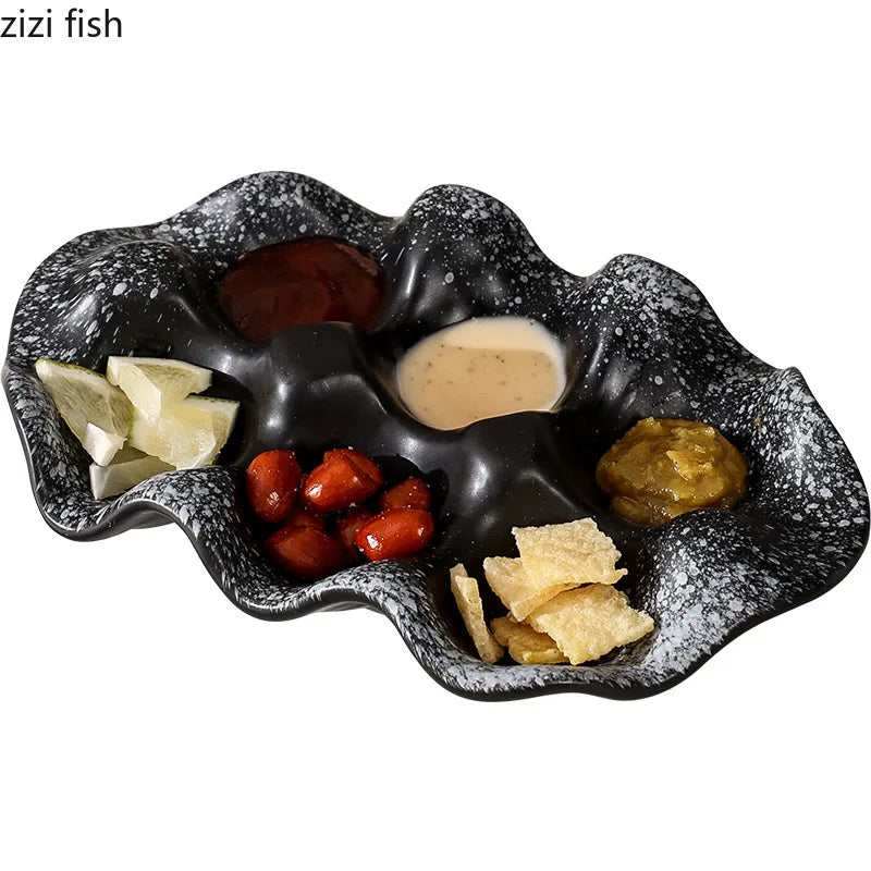 Axya Ceramic Egg & Candy Tray, Specialty Tableware for Molecular Cuisine