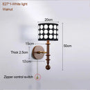 Axyaa Wave Point Fabric Wall Lamp for French Retro Bedroom, Living Room & Staircase