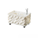 Axyaa Jacquard Tissue Box Organizer Napkin Case for Light Luxury Home Décor