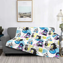 Axyaa Spamton Deltarune Blanket: Flannel Throw for Car, Sofa, Bedspread.