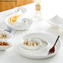 Axya Dim Sum Plate Nut Fruit Dinner Bone Creative Christmas Dessert Tray