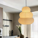 Axyaa Japanese Chandelier Pendant Lights for Living Room - Rice Paper Akari Ceiling Lamp