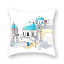 Axyaa World Buildings Printed Cushion Covers