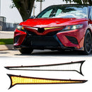 Axyaa Car LED Grille DRL for Toyota Camry White Daytime Running Lights