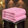 Axyaa Cotton Gold Jacquard Silk Quilt | Mulberry Silk Winter Quilt Core