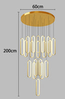 Axyaa Modern LED Pendant Chandelier for Living Room Staircase Decor