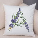 Axyaa Lavender Letter Sofa Cushion Cover for Home Car Living Room Bedroom Decor