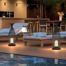 Axyaa Chinese Iron Courtyard Garden Floor Lamp - Outdoor Atmosphere Lighting
