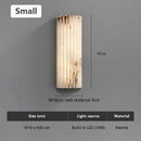 Axyaa Marble Wall Lamp: Modern Italian Design, Luxury Bedroom Sconce