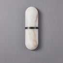 Axyaa Oval LED Wall Lamp - Nordic Light Luxury Marble Decor for Living Room