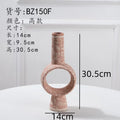 Axyaa Small Mouth Ceramic Vase: Artistic Flower Arrangement Hydroponic Ornament Decorative Flower Vase