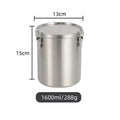 Stainless Steel Axyaa Sealed Tea & Grain Storage Jar with Buckle Lid
