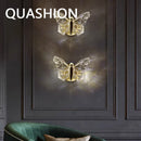 Axyaa LED Butterfly Background Wall Lamp - Modern Acrylic Iron Sconce Light