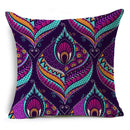 Axyaa Ramadan Vintage Ethnic Pattern Cushion Cover 45x45cm Linen Pillow Case