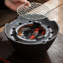 Axya Indoor Carbon Fire BBQ Tea Stove with Teapot Ceremony for Outdoor Tea Brewing