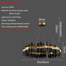 Axyaa Modern Circular Pendant Light for Stylish Living Room and Dining Room