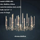 Axyaa Luxe Bar Dining Room Chandelier - High-End Crystal Light
