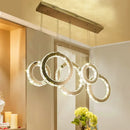 Modern Luxury Crystals LED Pendant Chandelier by Axyaa