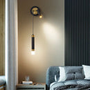 Axyaa Copper Bedside Wall Spotlight: Modern Luxury Reading Lamp