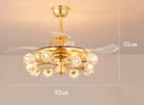 Axyaa Kids Bedroom Ceiling Fan with Remote Control and LED Light
