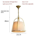 Axyaa Luxury Fabric LED Chandelier for Home Lighting