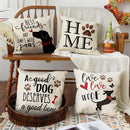 Axyaa Puppy Pattern Printing Pillowcase for Home Decor